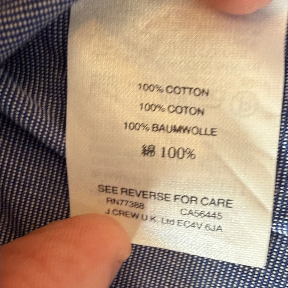J. Crew Blue Casual Button-Down Shirt